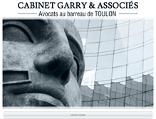 Tablet Screenshot of garry-avocats.com